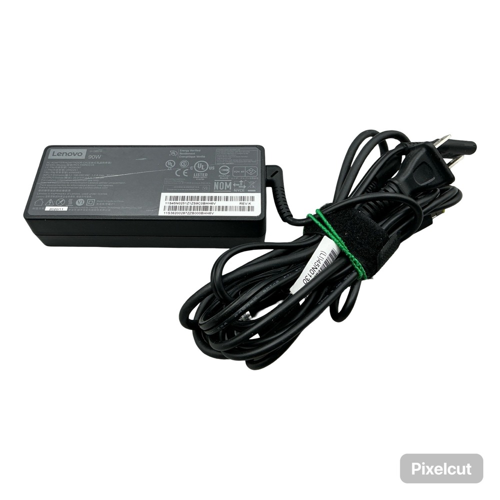 Lenovo 90W AC Laptop Adapter ADLX90NCC2A Slim Tip Power Cord 45N0483 20V 4.5A